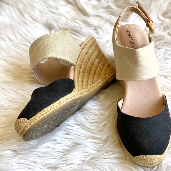 Adam Tucker Shoes - Adam tucker heeled & two toned espadrille sandals
